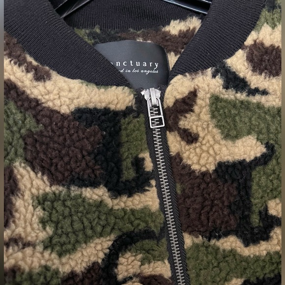 Sanctuary Camo Sherpa bomber jacket - Picture 3 of 9